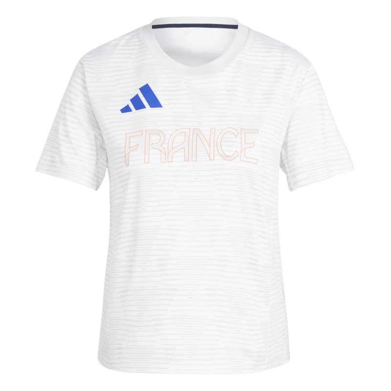 Image of adidas Womens Team Trainer Short Sleeve Performance Gym Top White female 8 (XS)