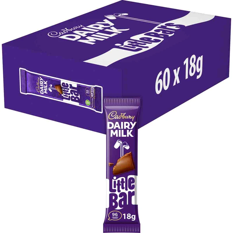 Image of Cadbury Gifts Direct Cadbury Dairy Milk Little Chocolate Bar 18g 4242823