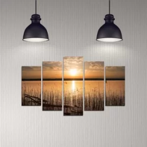 Image of 5DMDF-52 Multicolor Decorative MDF Painting (5 Pieces)