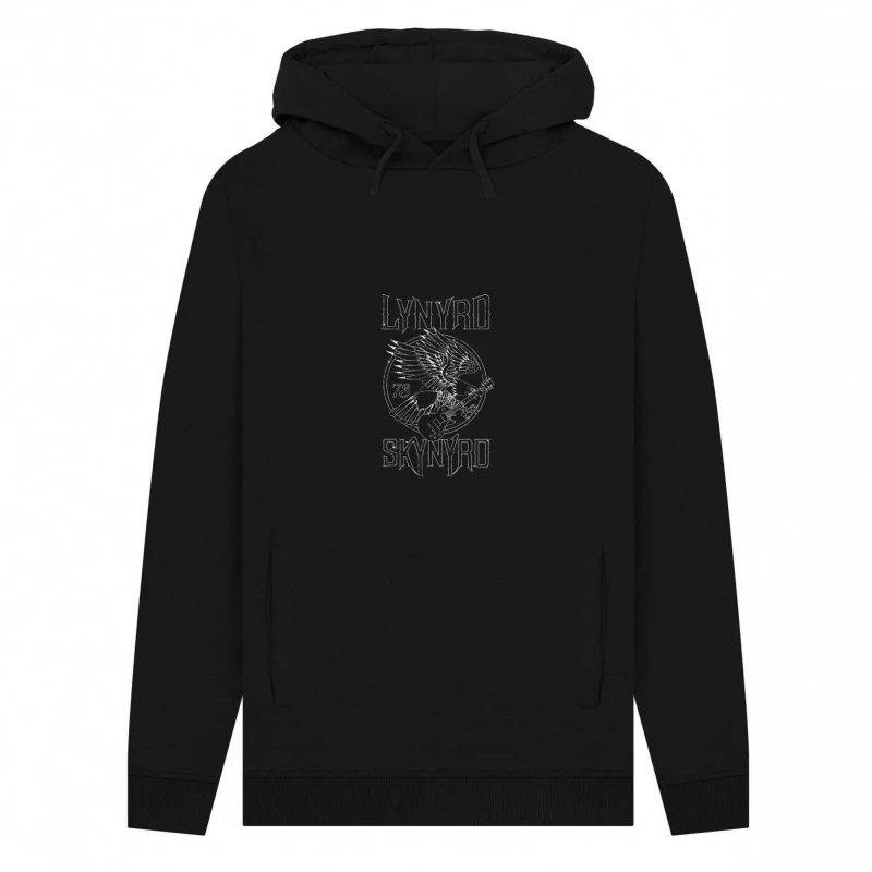 Image of Lynyrd Skynyrd Mens Freebird Rock Hoodie in Black Size: Small Black Male S