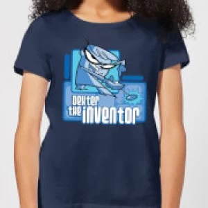 Image of Dexters Lab The Inventor Womens T-Shirt - Navy - M