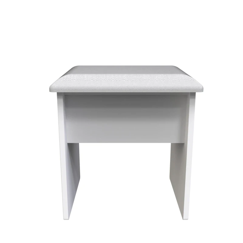 Image of Harrow Stool In White (Ready Assembled)