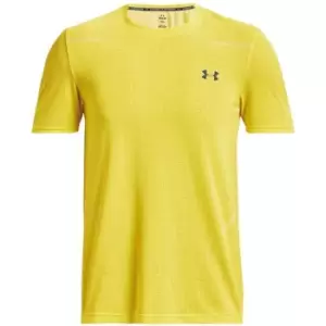 Image of Under Armour Seamless Short Sleeve Mens - Yellow