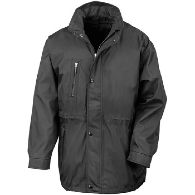 Image of Result Result Men City Executive Padded Jacket in Black Size: Small Black S Male 5063527289674