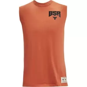Image of Under Armour Rock Show Your Tank Top Mens - Orange