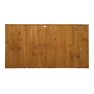 Image of Forest Garden Dip Treated Featheredge Fence Panel - 6 x 3ft Pack of 3