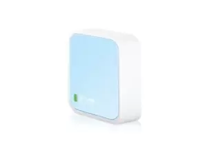 Image of TP-LINK TL-WR802N - WiFi 4 (802.11n) - Single-band (2.4 GHz) - Ethernet LAN - Blue,White - Tabletop Router (TL-WR802N)