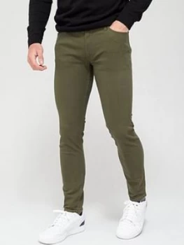 Image of Jack & Jones Liam Skinny Fit Trousers - Forest Night