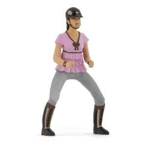 Image of PAPO Horse and Ponies Trendy Riding Girl Pink Toy Figure, Three Years or Above, Multi-colour (52006)