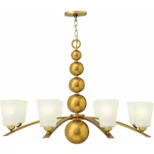 Image of Loops - 8 Bulb Chandelier Hanging Pendant LIght Vintage Brass LED E27 60W Bulb