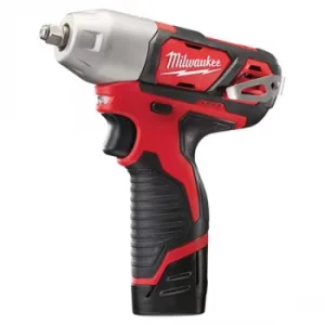 Image of Milwaukee M12 BIW38-202C Sub-Compact 3/8in Impact Wrench 12V 2 x 2...