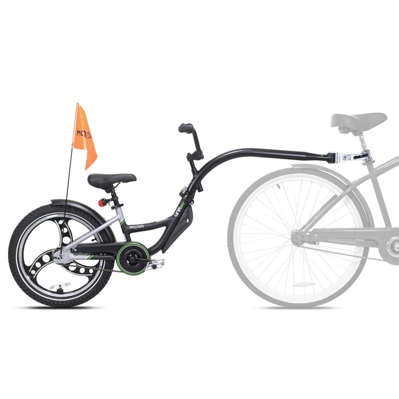 Image of Weeride Kazam Link Pro Tagalong Trailer Child Bike Seat Black unisex One Size