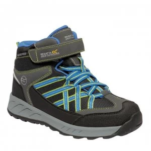 Image of Regatta Samaris V Mid Jnr Waterproof Walking Boots - Briar/FrBlue