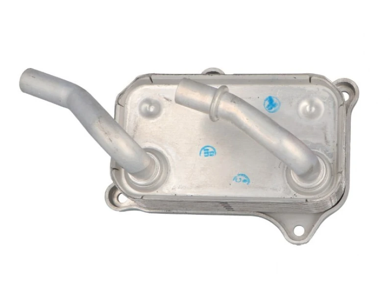 Image of NISSENS 90599 Oil Cooler ** FIRST FIT ** with gaskets/seals, without filter Aluminium Oil Cooler,engine oil (469)