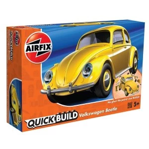 Image of VW Beetle Yellow Quickbuild Air Fix Model Kit