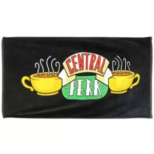 Image of Friends Central Perk Beach Towel (One Size) (Black/Yellow/Green)