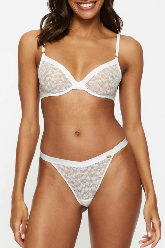 Image of Knickerbox Womens Bridal Zadie String in White Size: 12 White Female 12