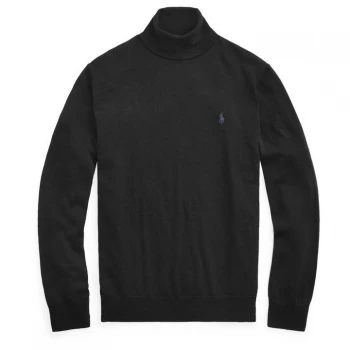 Image of Polo Ralph Lauren Polo Merino Roll Neck Jumper - Polo Black