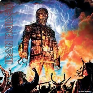 Image of Iron Maiden - Wicker Man Single Cork Coaster