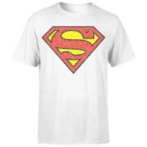 Image of Originals Official Superman Crackle Logo Mens T-Shirt - White - S