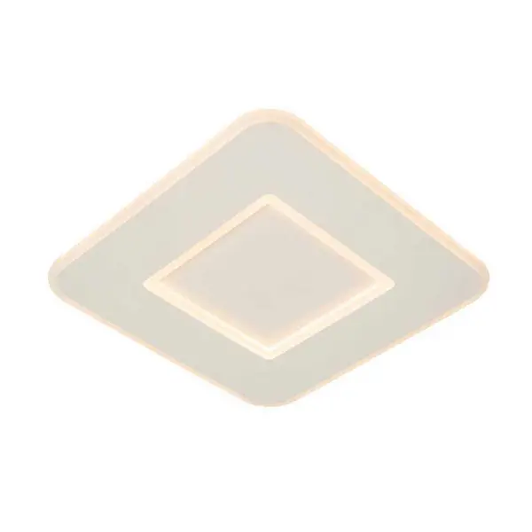 Image of Lucide Lucide Axelle Square LED Flush Ceiling Light - White