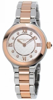 Image of Frederique Constant Womans Classics Delight Steel Rose Gold Watch