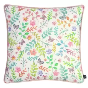 Image of Furn Secret Garden Floral Cushion Cover (One Size) (Multicoloured)