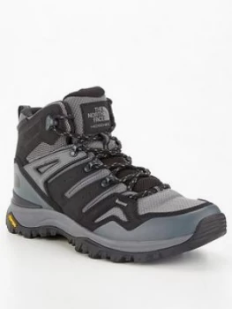 Image of The North Face Hedgehog Mid Top Hiking Boots - Grey, Black, Size 9, Men