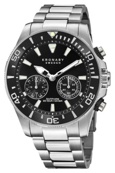 Image of Kronaby Diver Collection Bluetooth Black Dial Watch