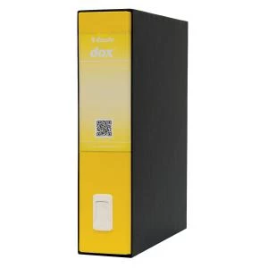 Image of Dox 2 Class Lever Arch File Foolscap Yellow - Outer Carton of 6