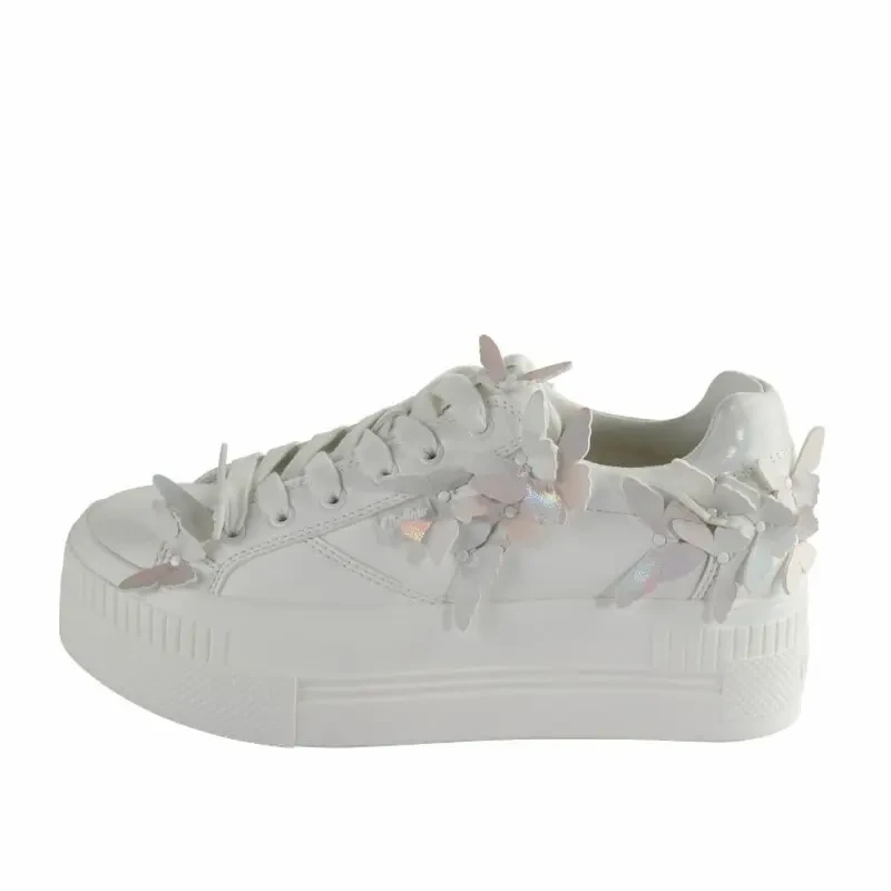 Image of Buffalo Womens Trainers Buffalo Paired Butterfly Blanc Female 41