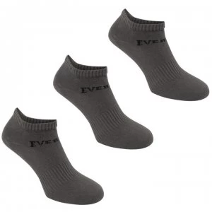 Image of Everlast 3 Pack Trainer Socks Childrens - Grey
