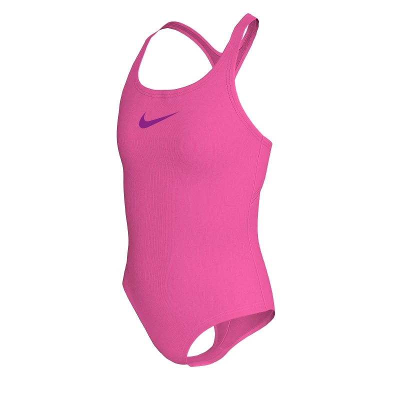 Image of Nike Solid Swimsuit Hyper Pink female 11-12 (L)