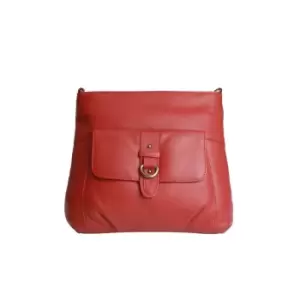 Image of Womens/Ladies Jackie Buckle Bag (One size) (Red) - Eastern Counties Leather
