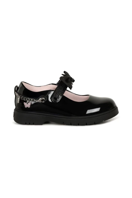 Image of Lelli Kelly Girl's 'Isabella' School Shoes in Black Size: Infant 12.5 Black Female Infant 12.5