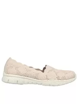 Image of Skechers Seager-my Look Slip On - Natural, Beige, Size 4, Women