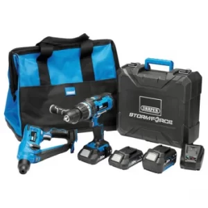 Image of Draper 40429 Storm Force 20V Cordless Kit (7 Piece)