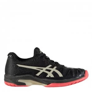 Image of Asics Solution Speed FF Limited Edition Ladies Tennis Shoes - Black/Gold