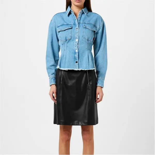 Image of Hugo Estelly 10248202 01 Denim Shirt - Long Sleeve 8 (S) Blue 63406218310