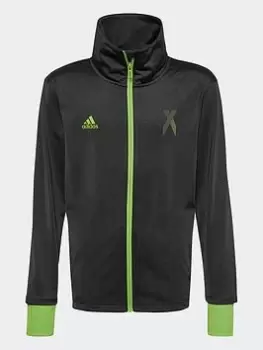 Image of adidas Ftb Inspired X Track Top, Black, Size 7-8 Years, Women