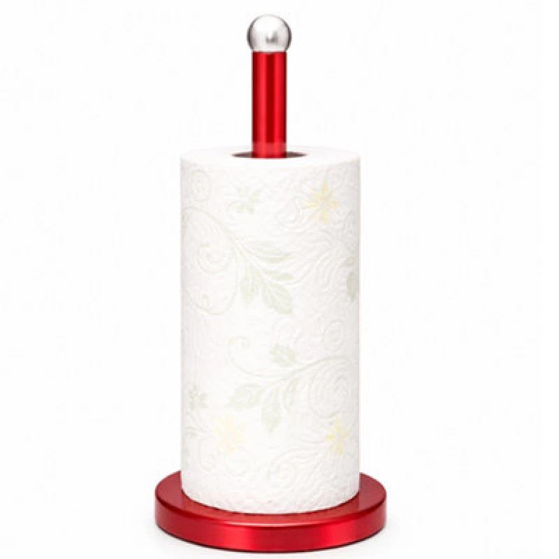 Image of Innoteck Essentials Kitchen Paper Towel Holder - Red.