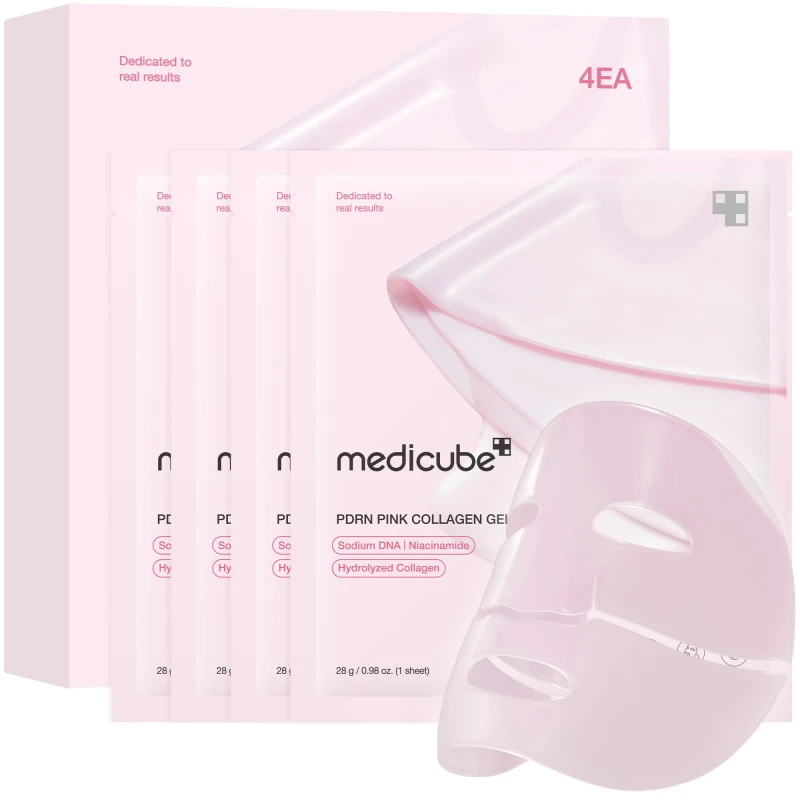 Image of Medicube PDRN Pink Collagen Gel Mask Pack 4 x 28ml