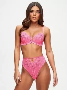 Image of Ann Summers Knickers The Icon High Waisted Brazilian - Bright Pink, Bright Pink, Size 20, Women