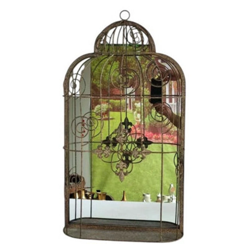 Image of Minster Garden Mirror Cage - Metal - L11 X W40 X H73 Cm