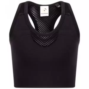 Image of Tombo Kids/Childrens/Girls Seamless Crop Top (9-10 Years) (Black)