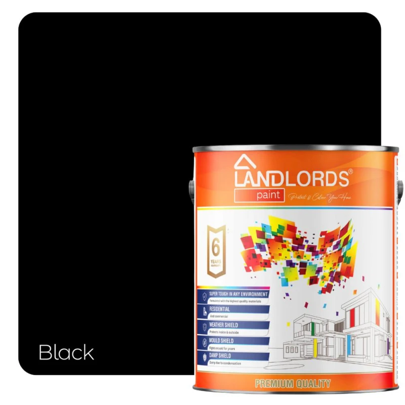 Image of LANDLORDS PAINT One Coat Paint - 20L in Black Unisex 20L