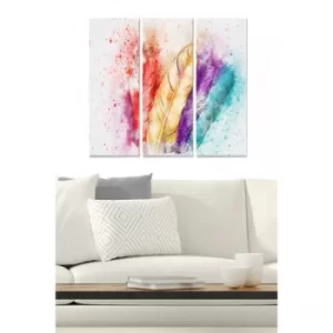 Image of MDF2561511 Multicolor Decorative MDF Painting (3 Pieces)