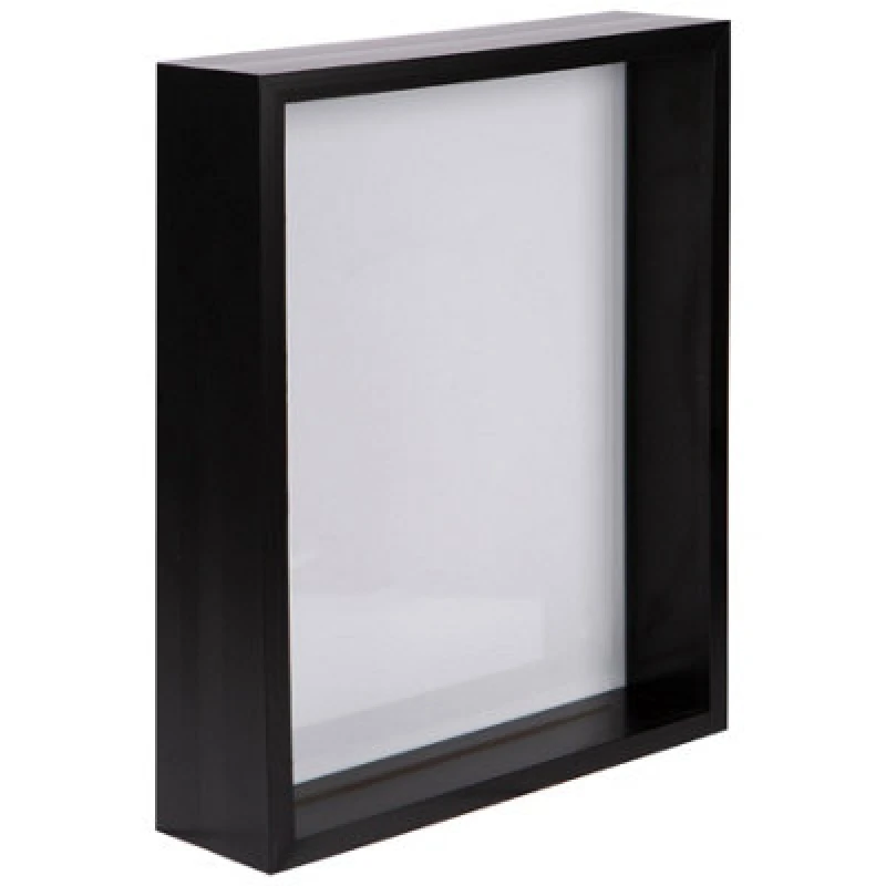 Image of Nicola Spring 8 X 10" Deep Photo Frame - Black - 3D Deep Box Picture Frame Portrait Display Case (27.5 X 22.5Cm)