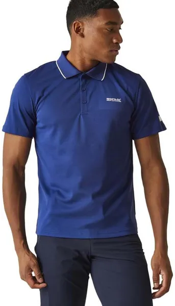 Image of Regatta Mens Maverick V Quick Drying Wicking Polo Shirt L - Chest 41-42' (104-106.5cm) White REG199-900-L