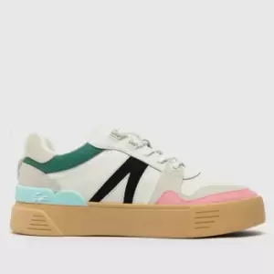 Image of Lacoste White & Beige L002 Trainers